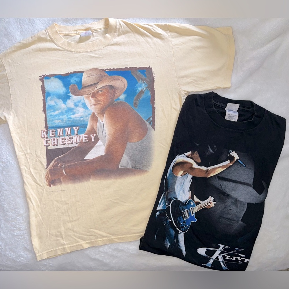 Lot of 2 Kenny Chesney concert shirts